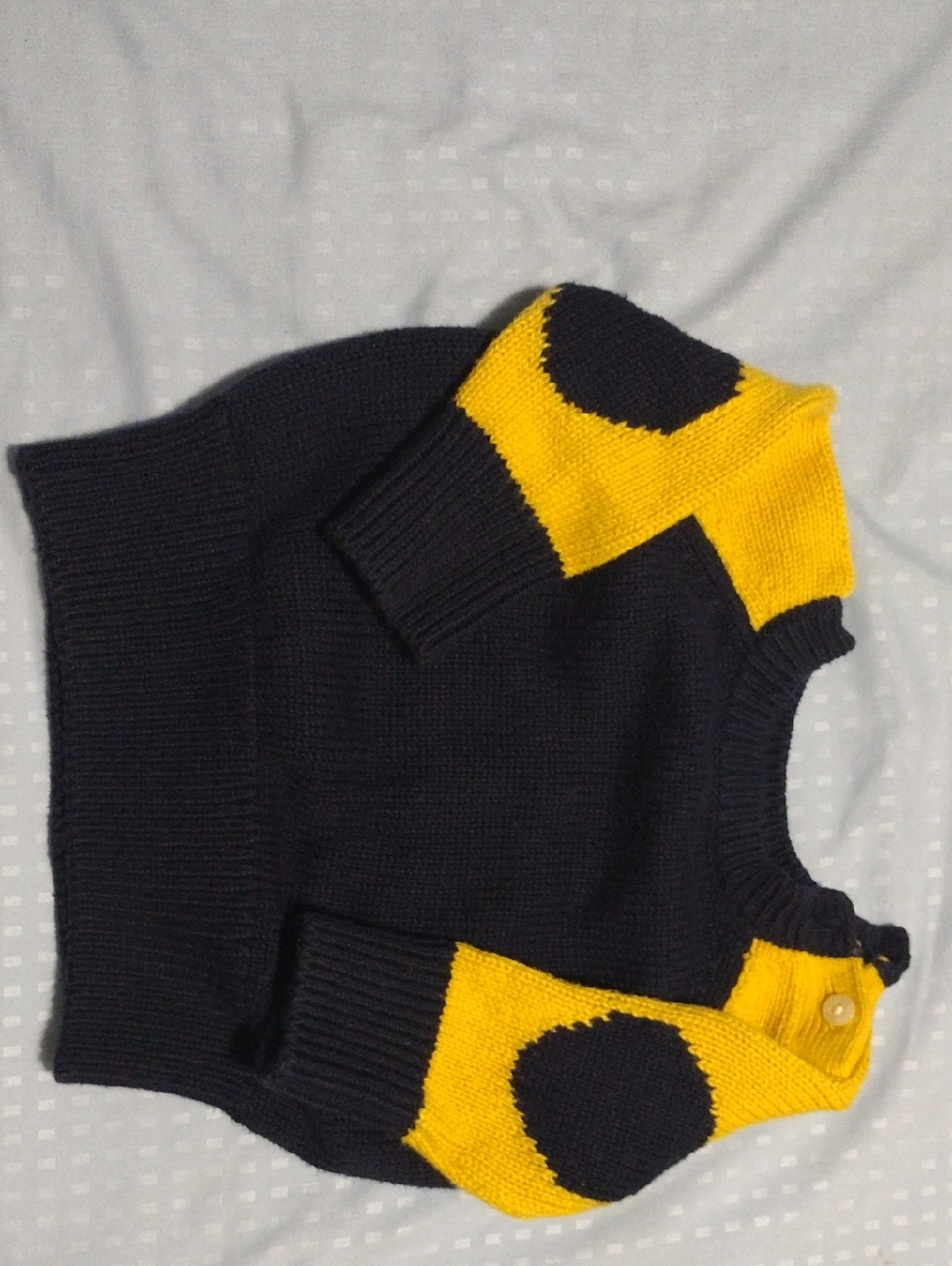 Baby Gap Black and Yellow Knit Baby Sweater Vest
